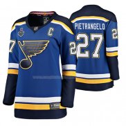 Maglia Hockey Donna St. Louis Blues Home Alex Pietrangelo Stanley Cup Final Blu