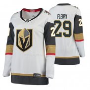 Maglia Hockey Donna Vegas Golden Knights Marc Andre Fleury Away Breakaway Giocatore Bianco