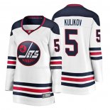 Maglia Hockey Donna Winnipeg Jets Dmitry Kulikov Heritage Breakaway Bianco