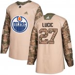 Maglia Hockey Edmonton Oilers Milan Lucic Autentico 2017 Veterans Day Camuffamento