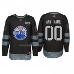 Maglia Hockey Edmonton Oilers Personalizzate Nero