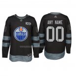 Maglia Hockey Edmonton Oilers Personalizzate Nero