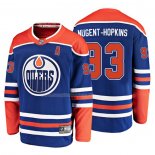 Maglia Hockey Edmonton Oilers Ryan Nugent Hopkins Alternato Breakaway Blu