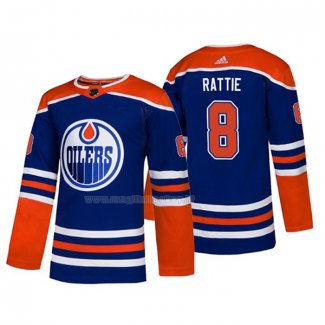 Maglia Hockey Edmonton Oilers Ty Rattie Alternato Autentico Blu
