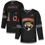Maglia Hockey Florida Panthers Aleksander Barkov 2020 USA Flag Nero