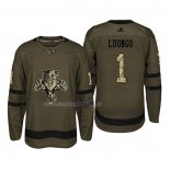 Maglia Hockey Florida Panthers Roberto Luongo 2018 Salute To Service Verde Militare