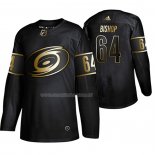 Maglia Hockey Golden Edition Carolina Hurricanes Clark Bishop Autentico Nero