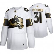 Maglia Hockey Golden Edition Colorado Avalanche Philipp Grubauer Limited Bianco