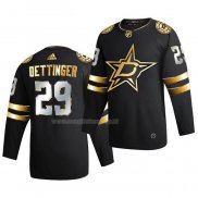 Maglia Hockey Golden Edition Dallas Stars Jake Oettinger Limited Autentico 2020-21 Nero