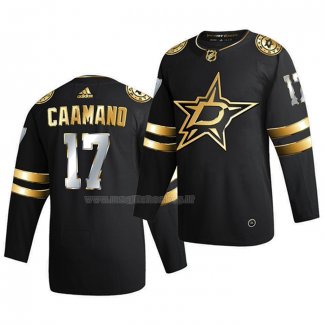 Maglia Hockey Golden Edition Dallas Stars Nick Caamano Limited Autentico 2020-21 Nero