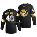 Maglia Hockey Golden Edition New York Islanders Semyon Varlamov Limited Autentico 2020-21 Nero