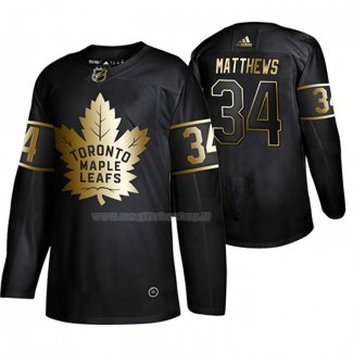 Maglia Hockey Golden Edition Toronto Maple Leafs Auston Matthews Autentico Nero