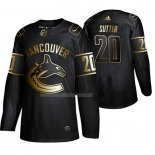 Maglia Hockey Golden Edition Vancouver Canucks Brandon Sutter Autentico Nero