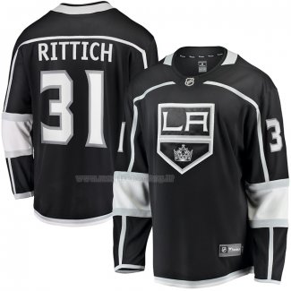 Maglia Hockey Los Angeles Kings David Rittich Home Premier Breakaway Nero