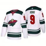 Maglia Hockey Minnesota Wild Mikko Koivu Away 2017-2018 Bianco