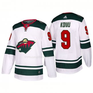 Maglia Hockey Minnesota Wild Mikko Koivu Away 2017-2018 Bianco