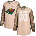 Maglia Hockey Minnesota Wild Personalizzate Autentico 2017 Veterans Day Camuffamento