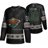Maglia Hockey Minnesota Wild Personalizzate Breakaway Nero
