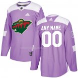 Maglia Hockey Minnesota Wild Personalizzate Viola