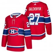 Maglia Hockey Montreal Canadiens Alex Galchenyuk Autentico Home 2018 Rosso
