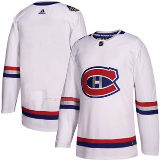 Maglia Hockey Montreal Canadiens Blank Autentico 2017 100 Classic Bianco
