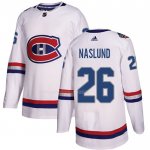 Maglia Hockey Montreal Canadiens Mats Naslund Autentico 2017 100 Classic Bianco