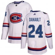 Maglia Hockey Montreal Canadiens Phillip Danault Autentico 2017 100 Classic Bianco