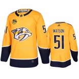 Maglia Hockey Nashville Predators Austin Watson Home Giallo
