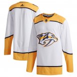 Maglia Hockey Nashville Predators Away Autentico Bianco