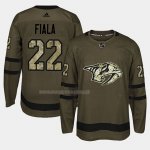 Maglia Hockey Nashville Predators Kevin Fiala 2018 Salute To Service Verde Militare