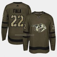 Maglia Hockey Nashville Predators Kevin Fiala 2018 Salute To Service Verde Militare