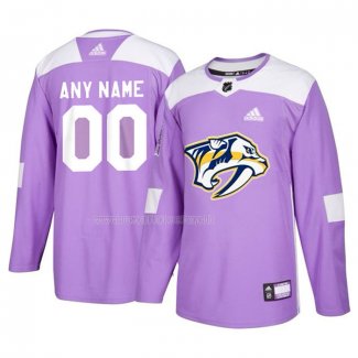 Maglia Hockey Nashville Predators Personalizzate Viola