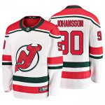 Maglia Hockey New Jersey Devils Marcus Johansson Alternato Breakaway Bianco