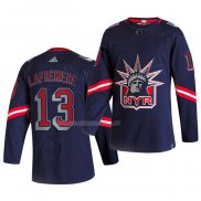 Maglia Hockey New York Rangers Lafreniere Blu
