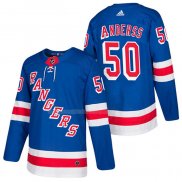Maglia Hockey New York Rangers Lias Andersson Autentico Home 2018 Blu
