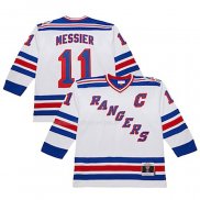 Maglia Hockey New York Rangers Mark Messier Mitchell & Ness 1992-93 Bianco