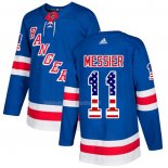 Maglia Hockey New York Rangers Messier Blu