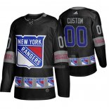 Maglia Hockey New York Rangers Personalizzate Breakaway Nero