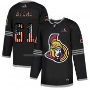 Maglia Hockey Ottawa Senators Mark Stone 2020 USA Flag Nero2