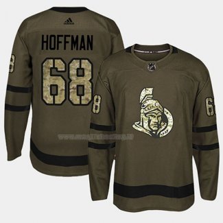 Maglia Hockey Ottawa Senators Mike Hoffman 2018 Salute To Service Verde Militare