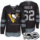 Maglia Hockey Pittsburgh Penguins Carl Hagelin 1917-2017 100th Anniversario Nero