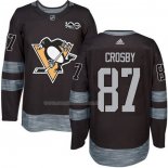 Maglia Hockey Pittsburgh Penguins Sidney Crosby 1917-2017 100th Anniversario Nero