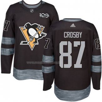 Maglia Hockey Pittsburgh Penguins Sidney Crosby 1917-2017 100th Anniversario Nero