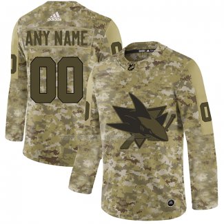 Maglia Hockey San Jose Sharks 2019 Salute To Service Personalizzate Camuffamento