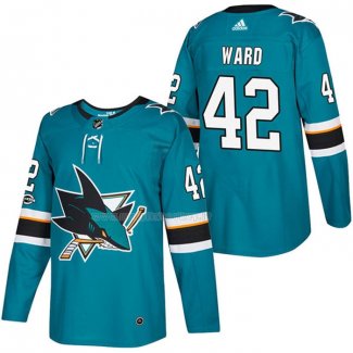 Maglia Hockey San Jose Sharks Joel Ward Autentico Home 2018 Verde