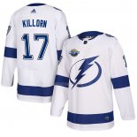 Maglia Hockey Tampa Bay Lightning Alex Killorn 2018 Autentico Road Bianco