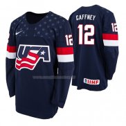 Maglia Hockey USA Alex Gaffney 2019 Hlinka Gretzky Cup Blu