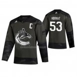 Maglia Hockey Vancouver Canucks Bo Horvat 2019 Veterans Day Camuffamento