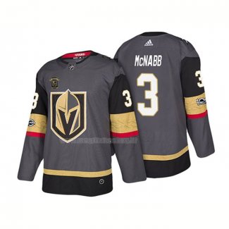 Maglia Hockey Vegas Golden Knights Brayden Mcnabb Steel Vegas Centennial 2017-2018 Gris