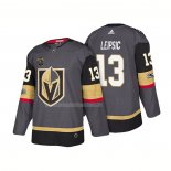 Maglia Hockey Vegas Golden Knights Brendan Leipsic Steel Autentico Home Giocatore 2018 Gris